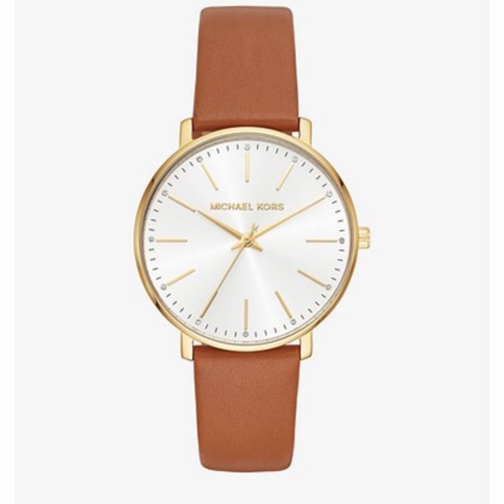 Pyper Gold-Tone Leather Watch